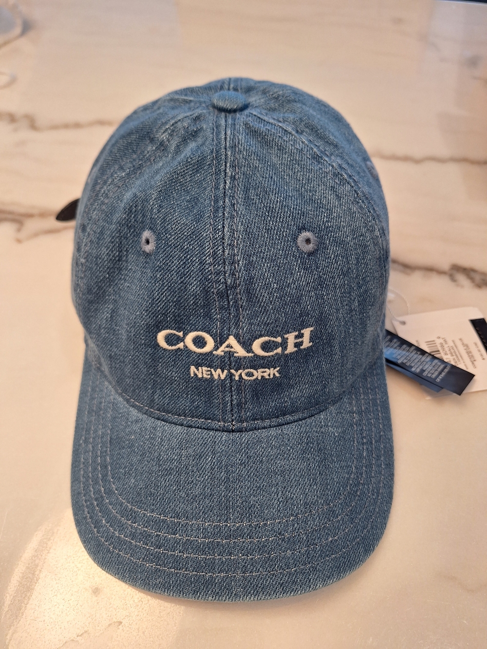 Coach Denim Blue Baseball Cap NWT - Picture 3 of 5